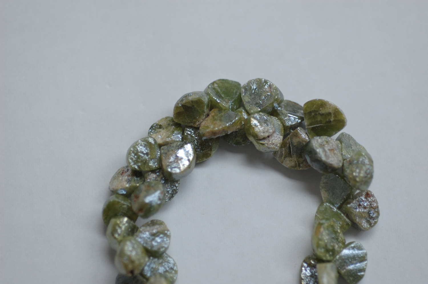 Vesuvianite Hearts Faceted (Coated)