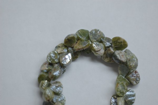 Vesuvianite Hearts Faceted (Coated)