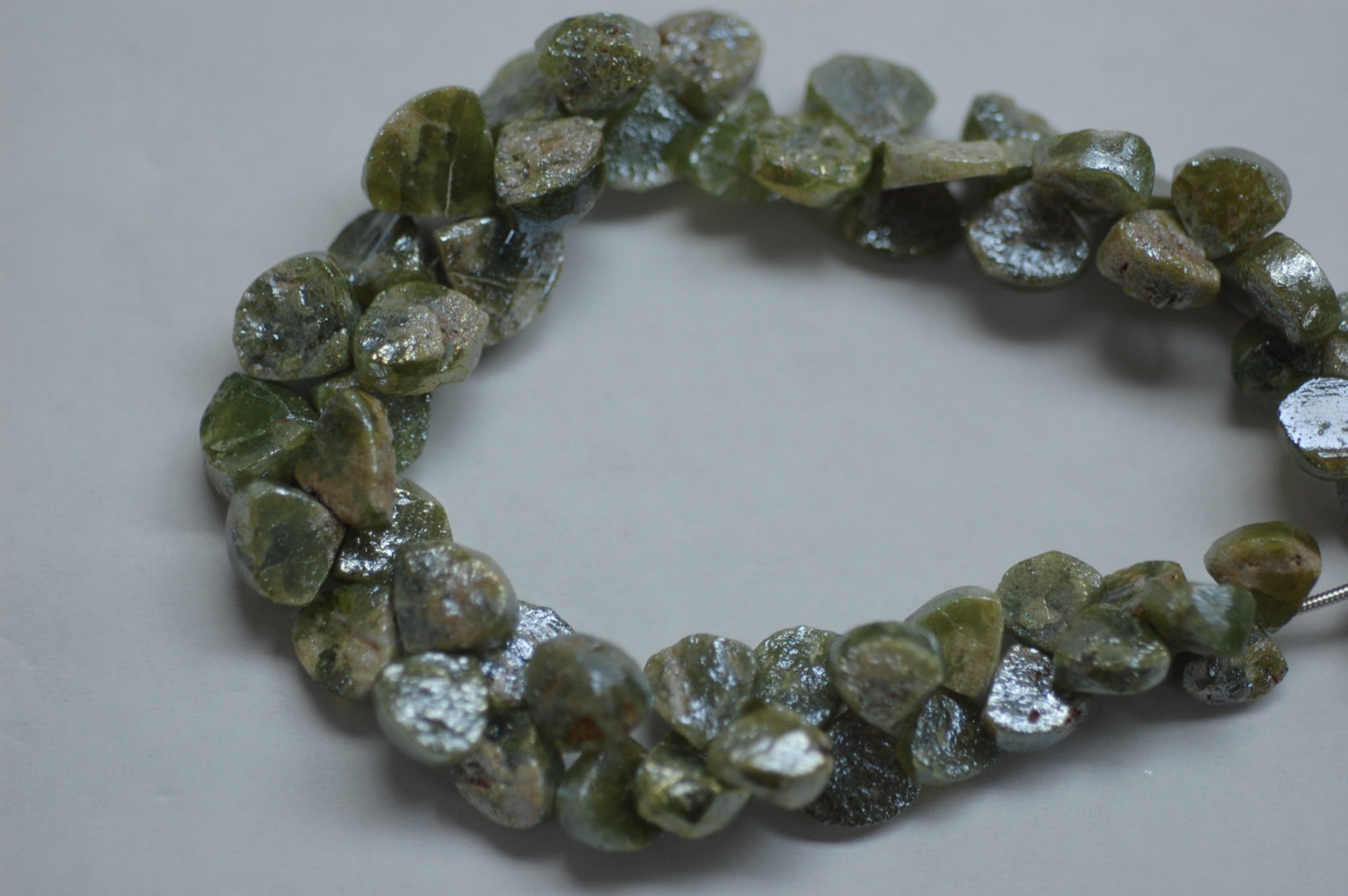 Vesuvianite Hearts Faceted (Coated)