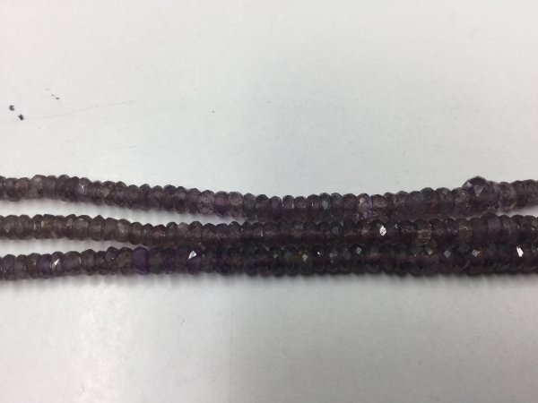 Violet Sapphire Rondelles Faceted