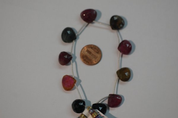 Watermelon Tourmaline Heart Faceted