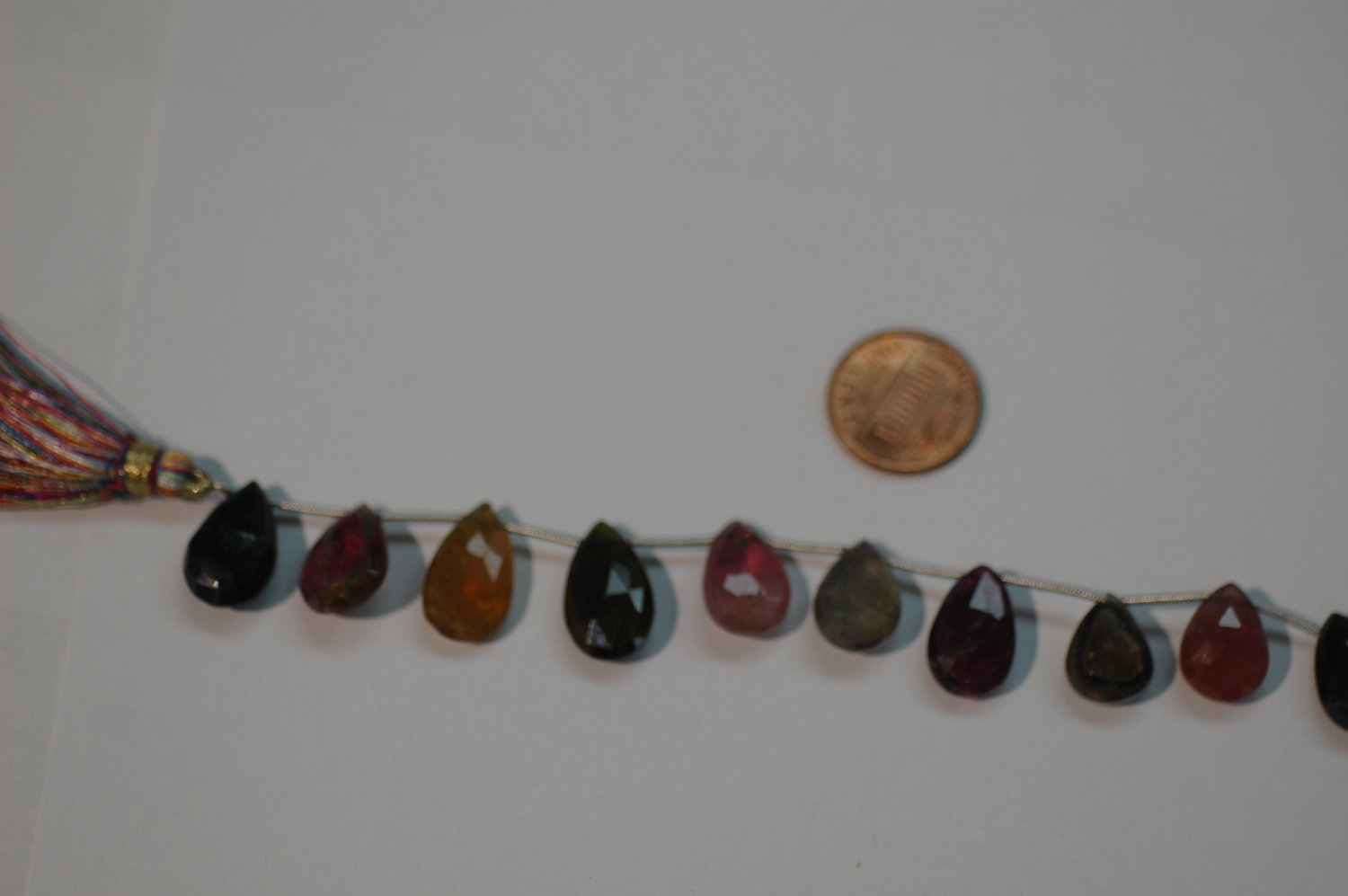 Watermelon Tourmaline Pear Faceted