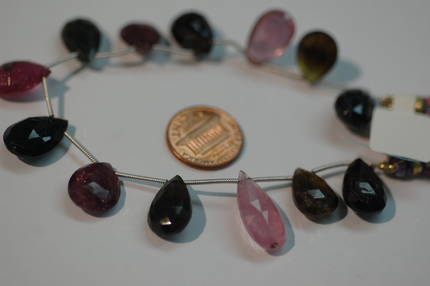 Watermelon Tourmaline Pear Faceted