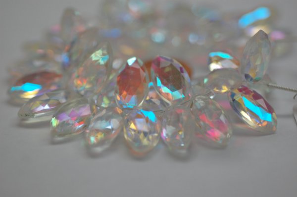 White Mystic Quartz Marquise Faceted