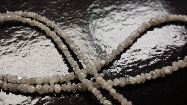 White Rough Cut Diamonds