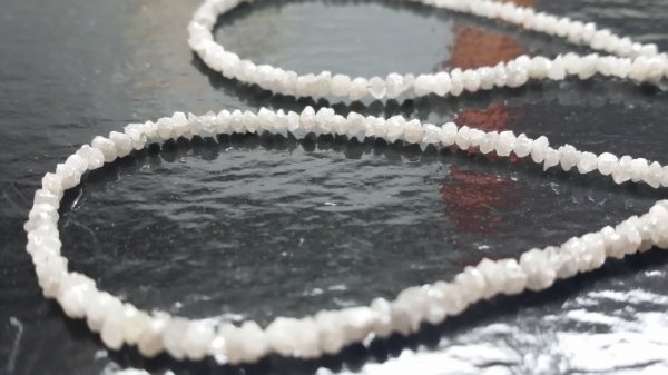 White Rough Cut Diamonds