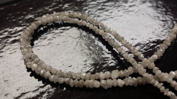 White Rough Cut Diamonds