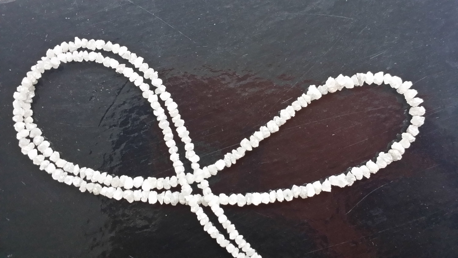 White Rough Cut Diamonds