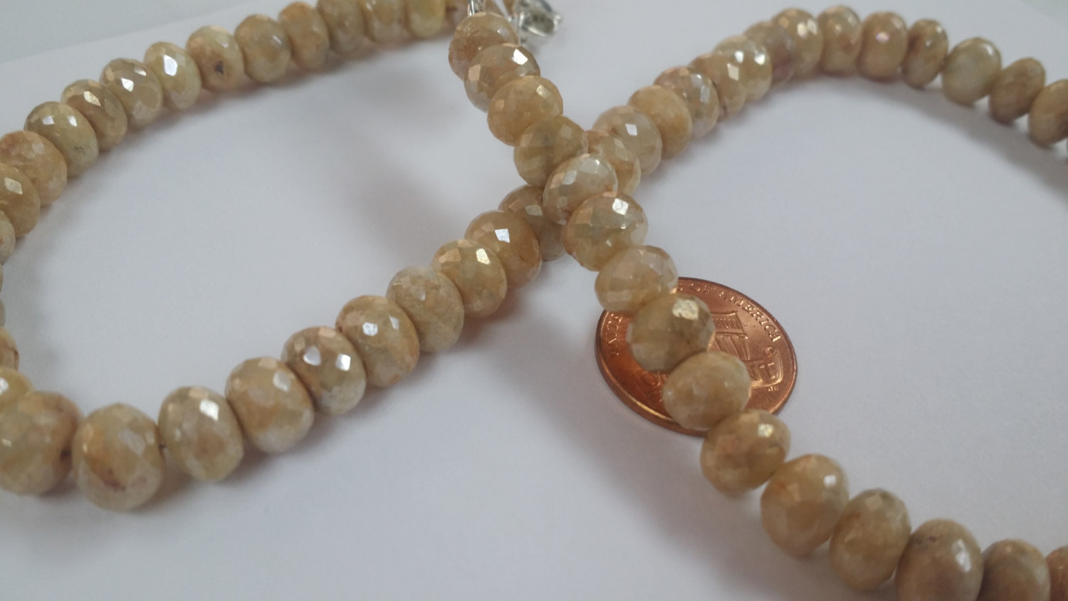 Wood Color Silverite Rondelles