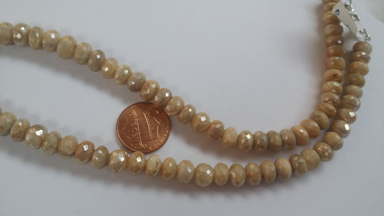 Wood Color Silverite Rondelles