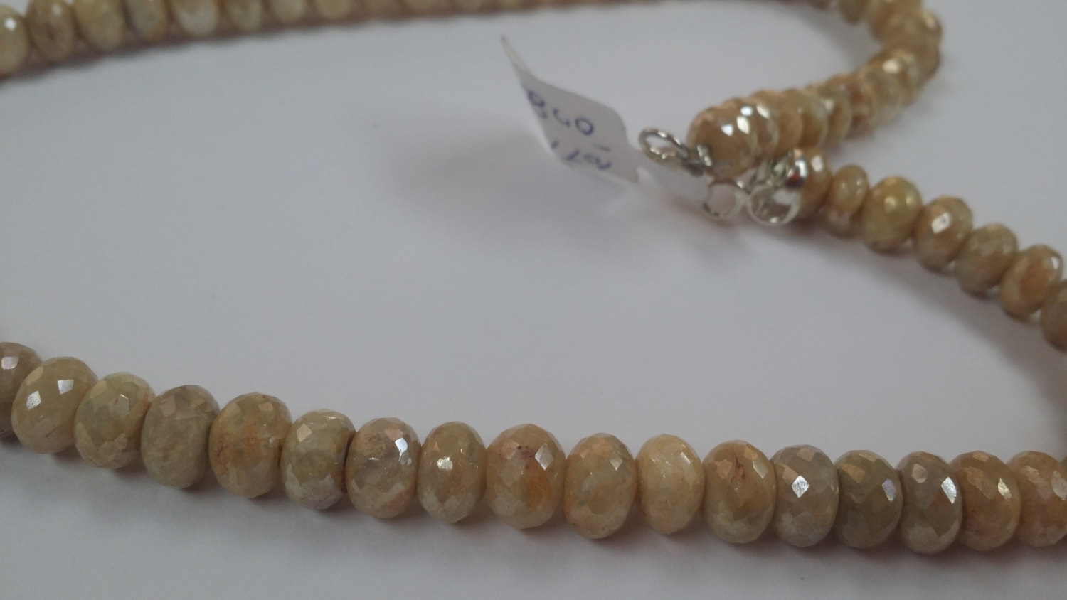 Wood Color Silverite Rondelles