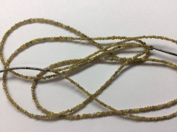 Yellow Rough Cut Diamonds Faceted