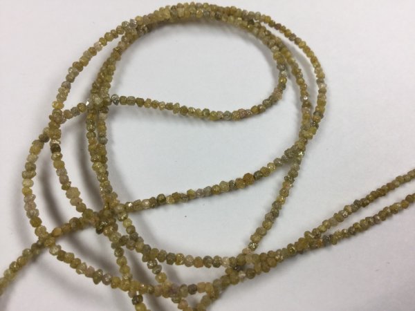 Yellow Rough Cut Diamonds Faceted