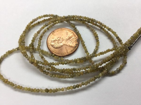 Yellow Rough Cut Diamonds Faceted